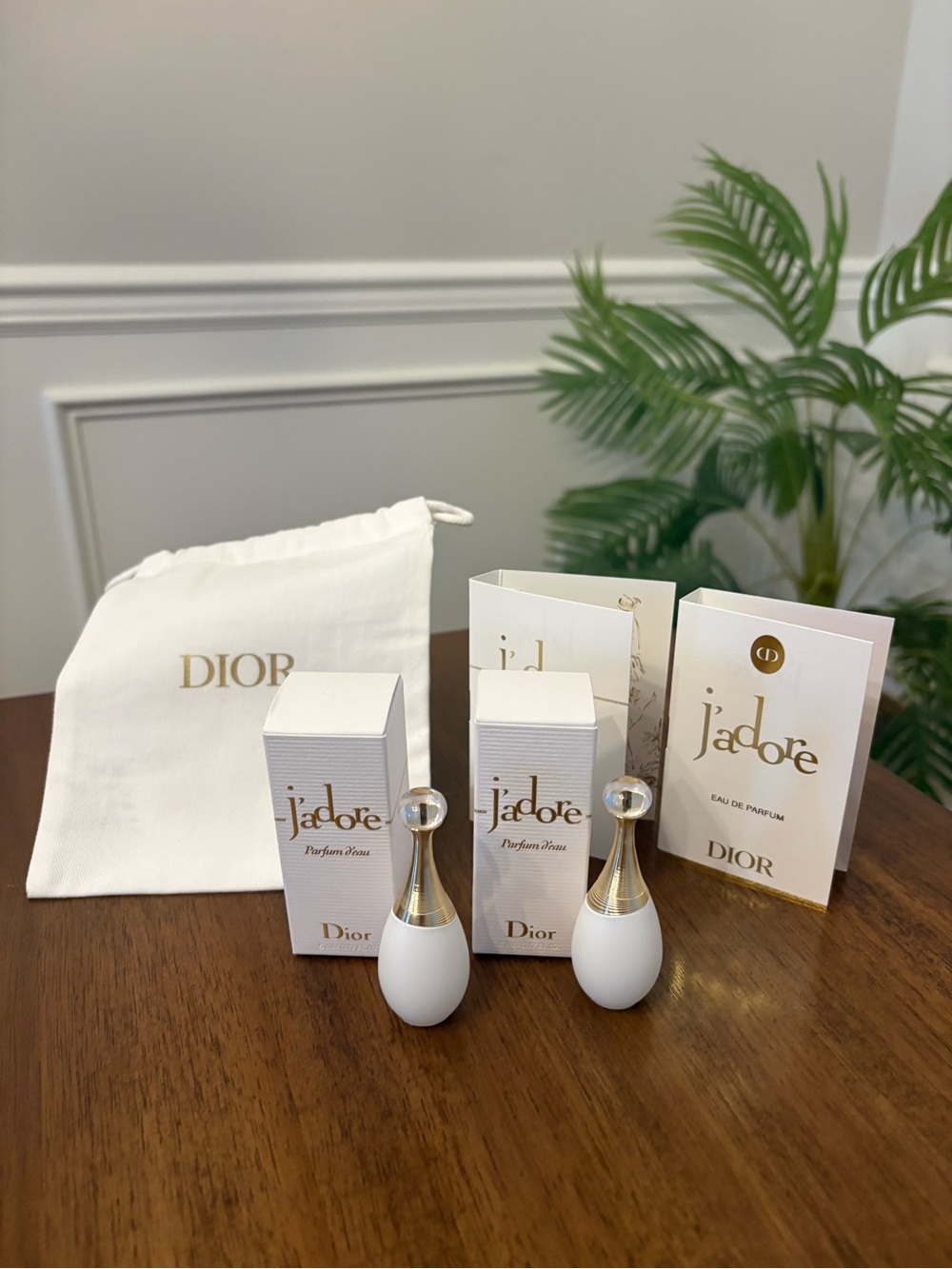 Dior J'adore Mini Perfume Duo - White & Gold Accent